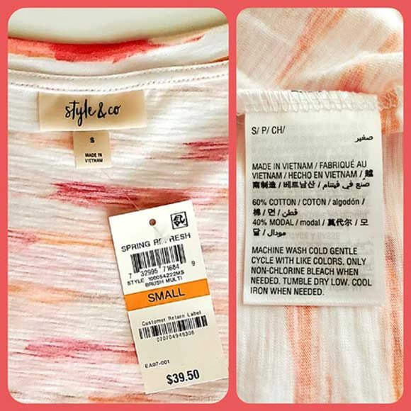 Style & Co Side-tieTee-NWT -SMALL - Picture 4 of 4